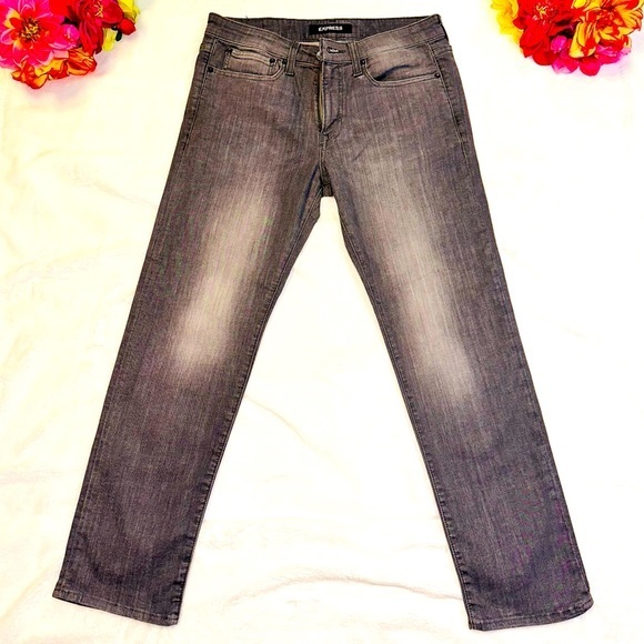 Men’s Express gray denim jeans